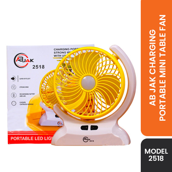 AB JAK Charging Fan-Yellow
