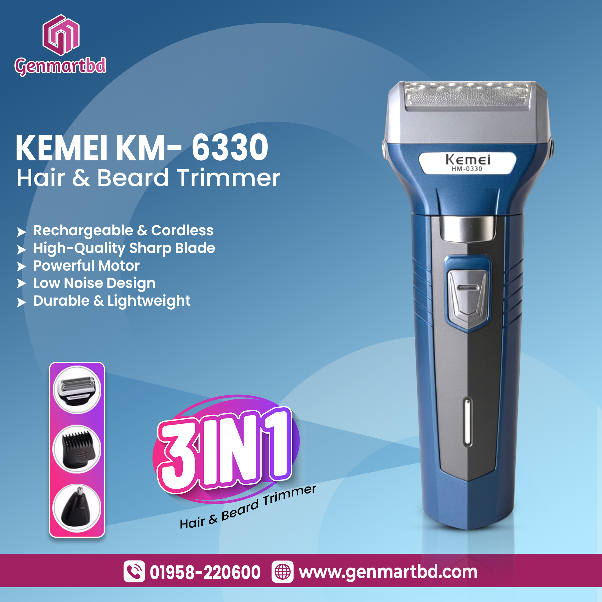 Kemei KM- 6330 7